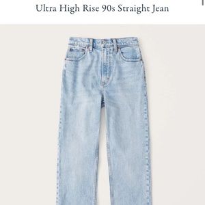 Abercrombie ultra high rise 90s jean